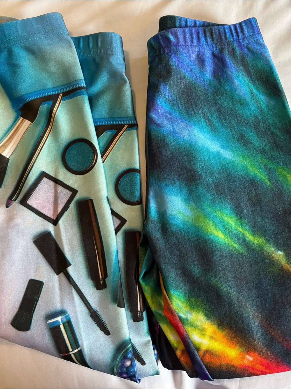 2 Pairs of Terez leggings - fun prints! Girls XL